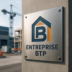 identité visuelle professionnelle entreprise btp cohérente logo couleurs typographie