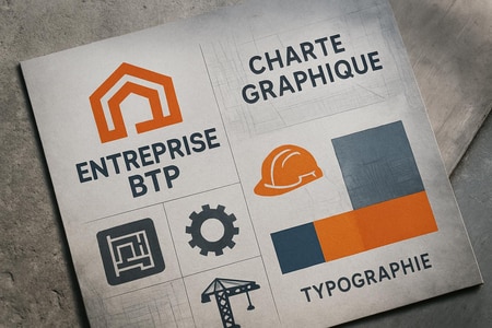 Charte graphique identité visuelle pour PME du BTP