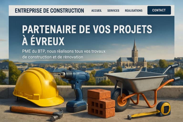 Lire la suite à propos de l’article Création site internet Evreux BTP : boostez votre visibilité locale