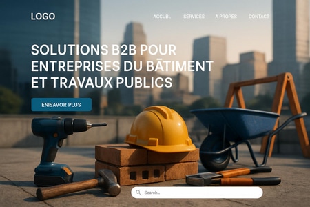 création site B2B pour entreprises du bâtiment et travaux publics