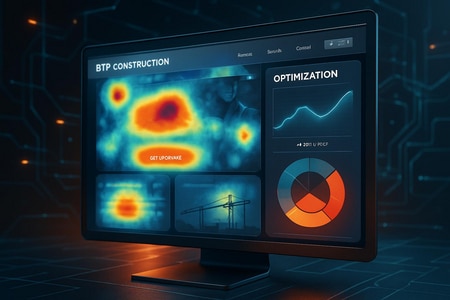 optimisation site internet BTP avec heatmap IA intelligence artificielle