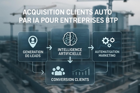 acquisition clients automatisée IA pour entreprises BTP démontre les avantages de l’intelligence artificielle