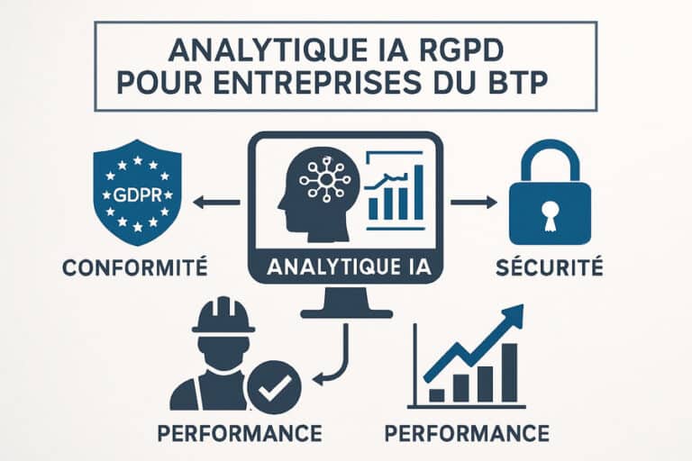 Lire la suite à propos de l’article Analytics RGPD IA : conformité et opportunités pour BTP