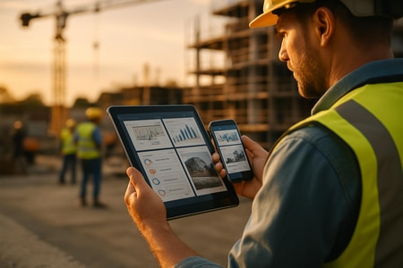 Application de suivi de chantier BTP sur tablette et smartphone