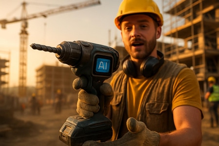 Campagne d'influence BTP boostée par l'IA: démonstration produit sur chantier