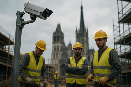 IA chantier Rouen vision par ordinateur sécurité EPI et prévention des risques