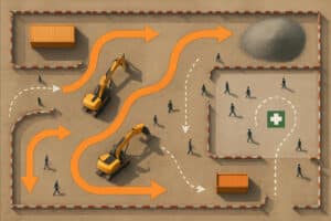 Lire la suite à propos de l’article Plan de circulation chantier : Sécuriser et fluidifier