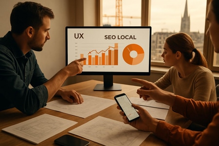 Analyse UX et SEO local pour site BTP à Rouen