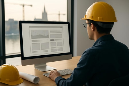 Audit expérience utilisateur site Rouen pour entreprise du BTP