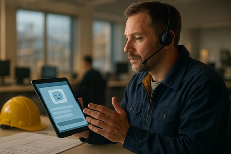 chatbot IA pour gestion SAV et réclamations clients dans une entreprise BTP en Normandie