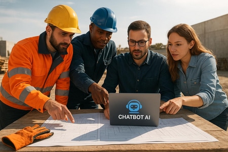 déploiement d’un chatbot IA pour une PME du BTP en Normandie par BTP Webaccel