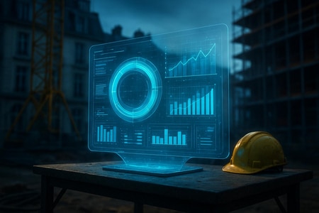 Intelligence artificielle analysant la performance emailing d’une entreprise du bâtiment à Rouen