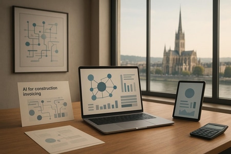 Schéma d’intégration facturation IA BTP avec logiciel comptable à Rouen pour PME du bâtiment