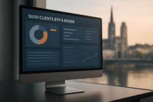 Lire la suite à propos de l’article Tableau de bord IA pour suivi clients BTP Rouen