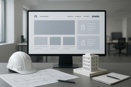 Structure de site web BTP optimisée à Rouen pour générer des devis qualifiés