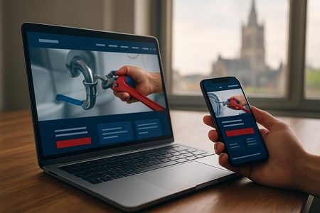Site web plombier Rouen optimisé pour générer des demandes de devis qualifiées en plomberie