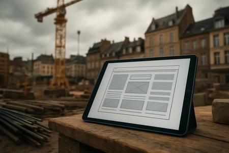 Structure site BTP optimisée pour le référencement à Rouen