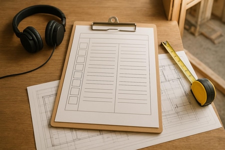 Grille de visite de site pour appel d’offre BTP avec blocs de questions