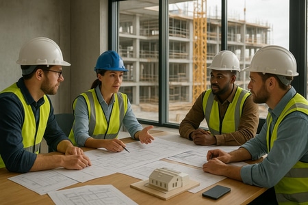 Organisation de la réponse aux appels d'offres BTP avec répartition des rôles