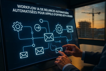 Workflow IA de relances automatisées pour appels d'offres BTP à Rouen medium